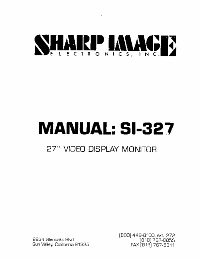 Sharp SI-327 Sharp SI-327
